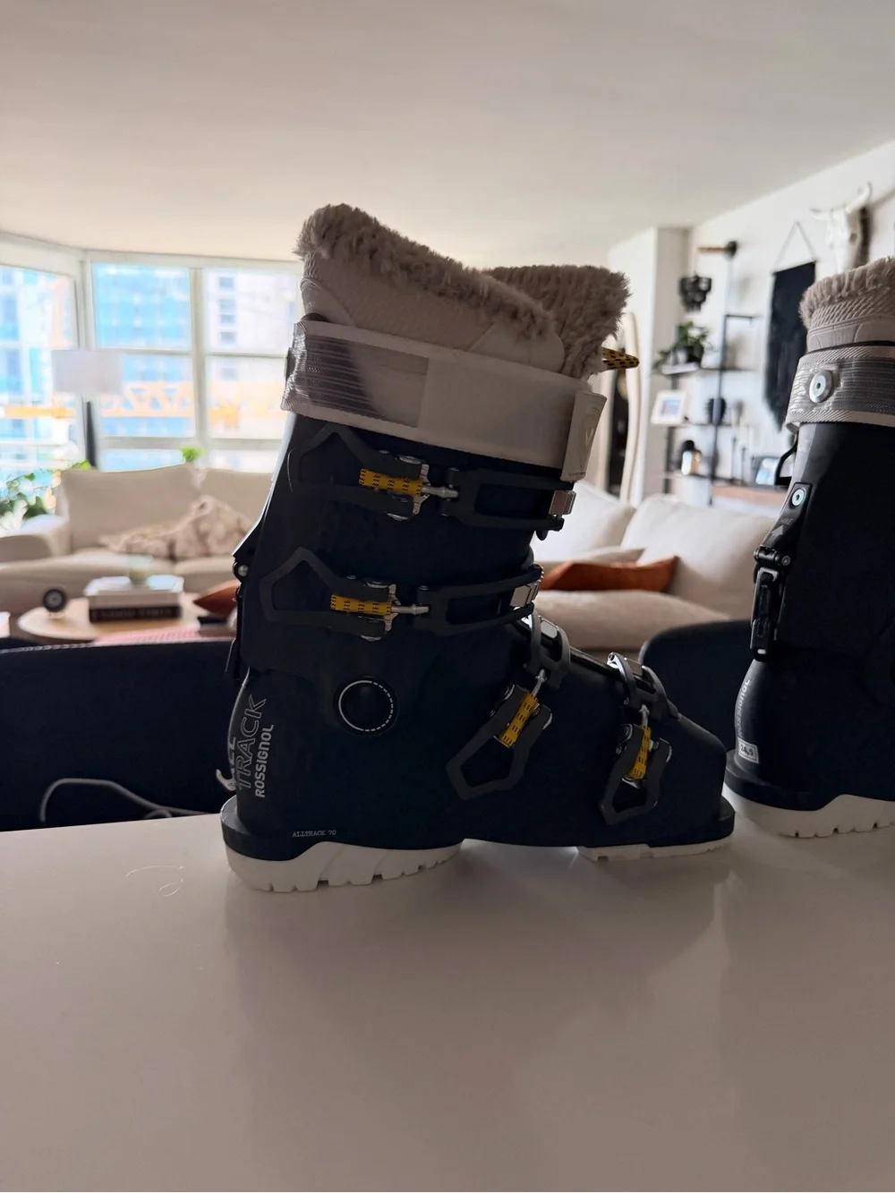 Rossignol Black Women's Ski Boots with White Liner